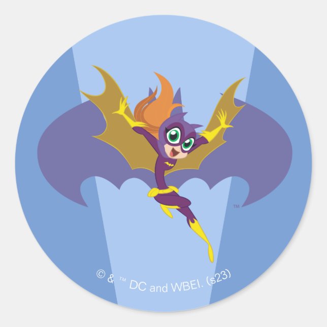 Sticker Rond DC Super Hero Girls Batgirl (Devant)