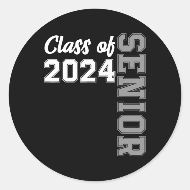 Sticker Rond De 2024 Secondaire 24 Chemise Lycée Par (Devant)