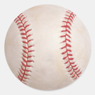Sticker rond de balle de baseball