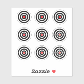 Sticker rond de conception "cible" de la machine à