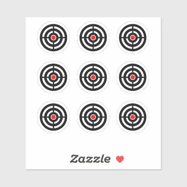 Sticker rond de conception de la cible de la machi (Feuille)