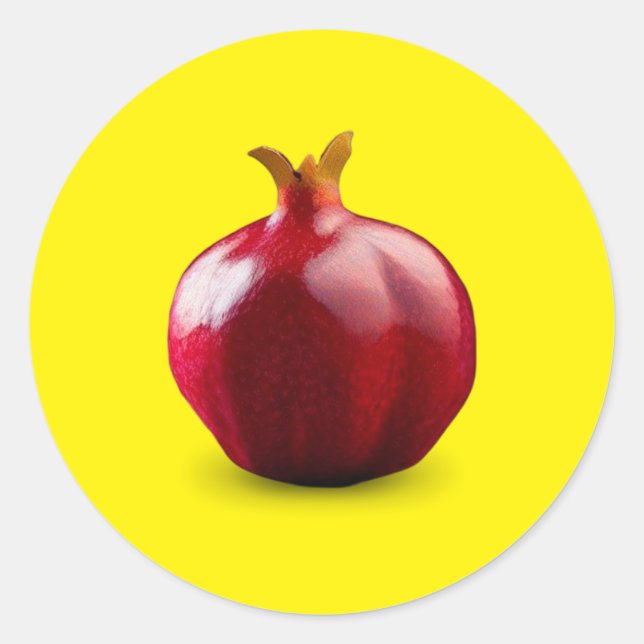 Sticker rond de grenade classique (Devant)
