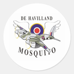 Sticker Rond de havilland moustique