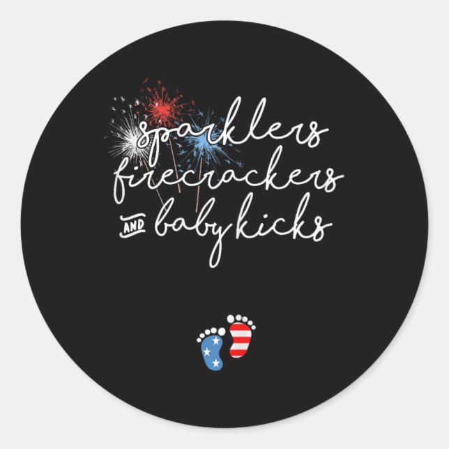 Sticker Rond De Juillet Faire-part de grossesse (Devant)