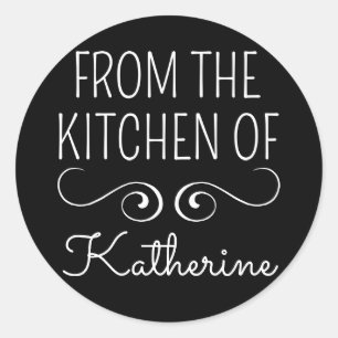 Sticker Rond De La Cuisine De