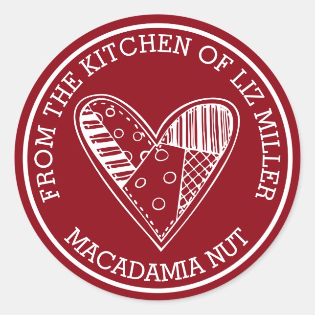 Sticker Rond De La Cuisine De (Devant)