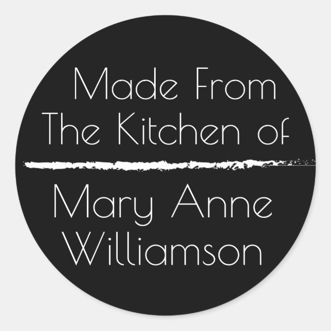 Sticker Rond De La Cuisine De (Devant)