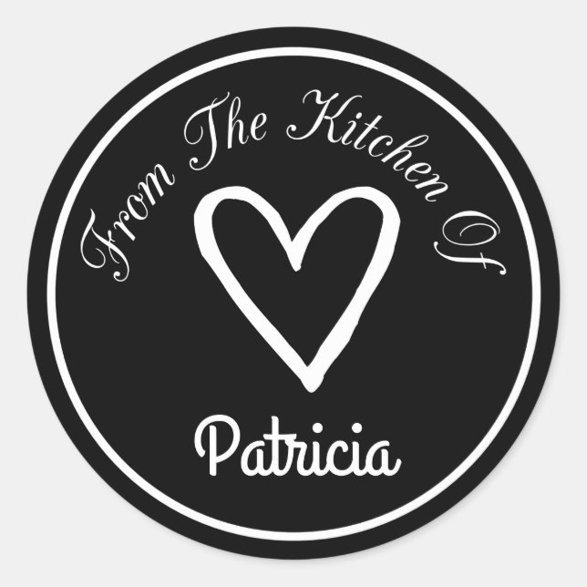 Sticker Rond De La Cuisine De (Devant)