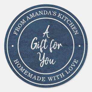 Sticker Rond De la cuisine de bleu