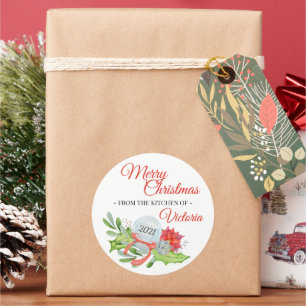 Sticker Rond De la cuisine de Joyeux Noël