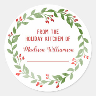 Sticker Rond De la cuisine de vacances Canning   Confiture mais