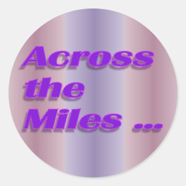 Sticker Rond de l'autre côté des milles (Devant)