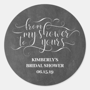 Sticker Rond De Ma Douche À La Vôtre - Merci