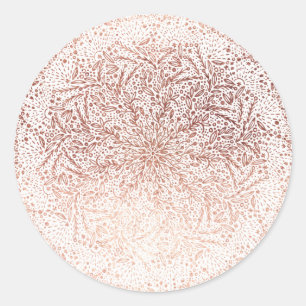 Sticker rond de Noël Grand Étincelle Or