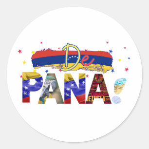 Sticker Rond De Pana Venezuela Slang Vénézuélien Amateurs de cu