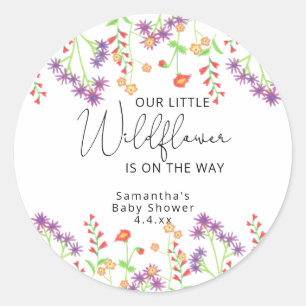 Sticker Rond De petites fleurs sauvages sont en chemin
