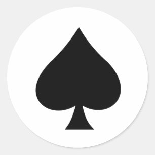 Sticker rond de pique