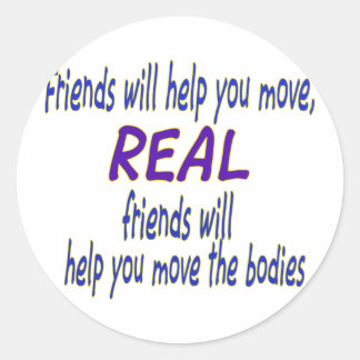 Sticker Rond De vrais amis