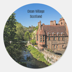 Sticker Rond Dean Village Écosse