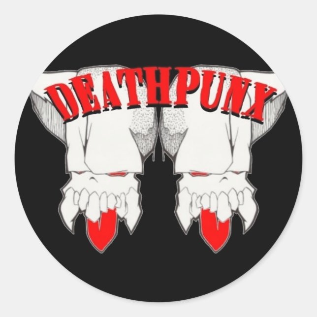 STICKER ROND DEATHPUNX TM (Devant)