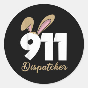 Sticker Rond Débardeur de Pâques pour opérateur 911 