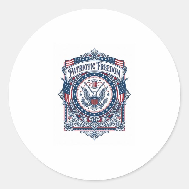 Sticker Rond Débardeur graphique vectoriel de cercle de couture (Devant)