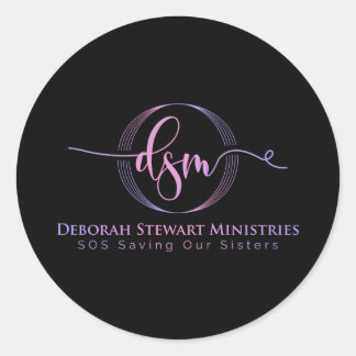STICKER ROND DEBORAH STEWART MINISTRIÈRES
