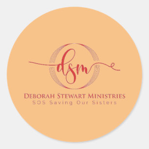 STICKER ROND DEBORAH STEWART MINISTRIÈRES