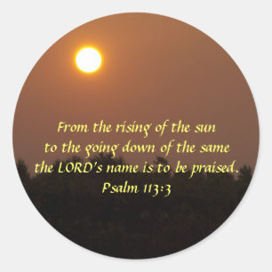 Sticker Rond Début de l'aube fin juin