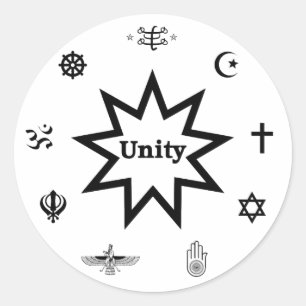 Sticker Rond Décal d'unité religieuse
