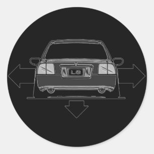 Sticker Rond Décalque central large et bas de casquette