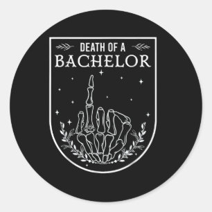 Sticker Rond Décès D'Un Baccalauréat Éffrayant Saison Mariage M