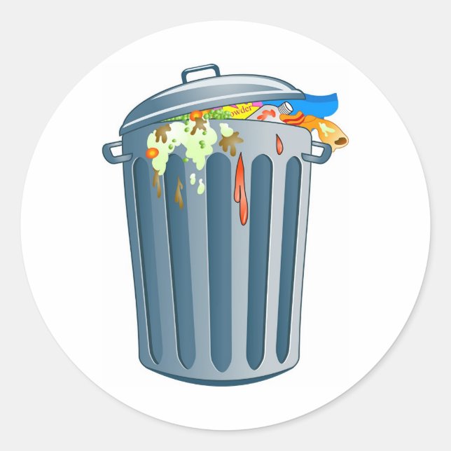 Sticker Rond Déchets (Devant)