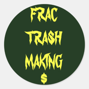 Sticker Rond déchets de frac