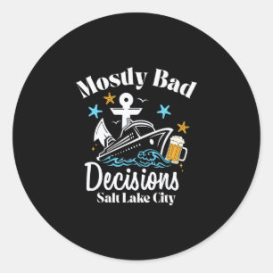 Sticker Rond Décisions Mostly D Salt Lake City Spring Break
