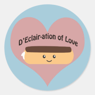 Sticker Rond D'eclair-ation de l'amour