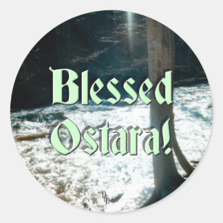 Sticker Rond Décongélation du printemps