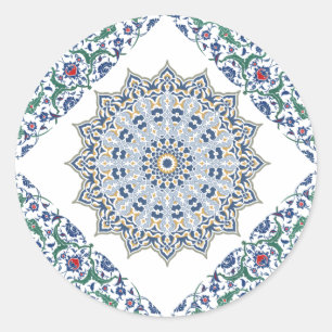 Sticker Rond Décor Arabesque Persan Oriental Arabe Turc