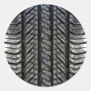 Sticker Rond Décor de style automobile en fil de fil en caoutch