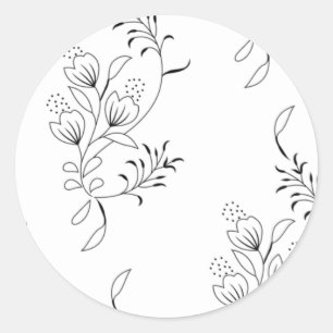 Sticker Rond Décoratif, Pierre à savon, Bianca