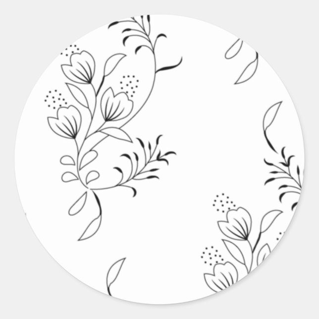 Sticker Rond Décoratif, Pierre à savon, Bianca (Devant)