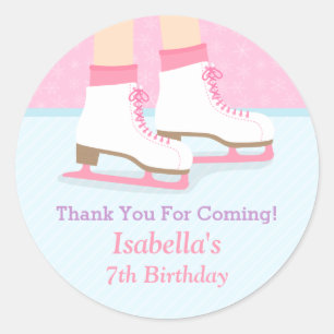 Sticker Rond Décoration de fête d'anniversaire pour filles de p