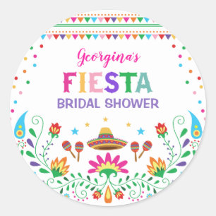 Sticker Rond Décoration de fête de mariage Mexicaine Fiesta