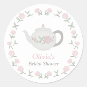Sticker Rond Décoration de fête pour Baby Shower sur le thème d