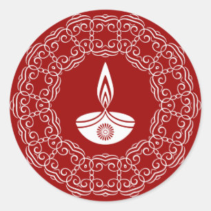 Sticker Rond Décoration Diwali