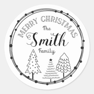 Sticker Rond Décoration personnalisée de l'autocollant de nom d