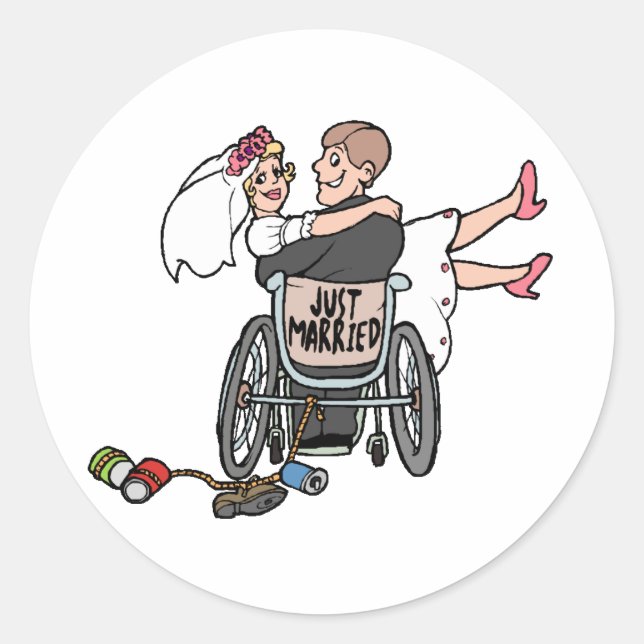 Sticker Rond Décorations mariages 13 (Devant)