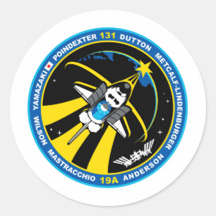 Sticker Rond Découverte STS 131