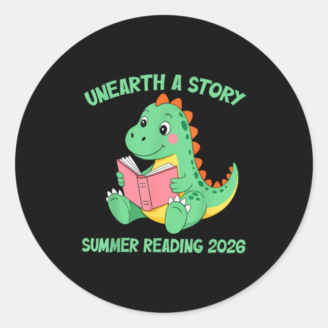 Sticker Rond Découvrez une histoire lecture estivale 2026 homme (Devant)
