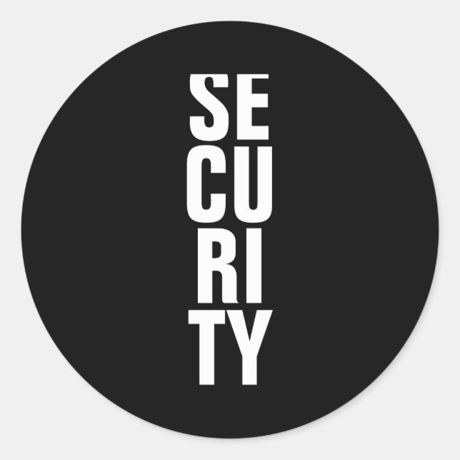 Sticker Rond Deep Royal Blue Template Womens Security  (Devant)